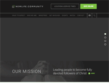 Tablet Screenshot of newlifecommunity.tv